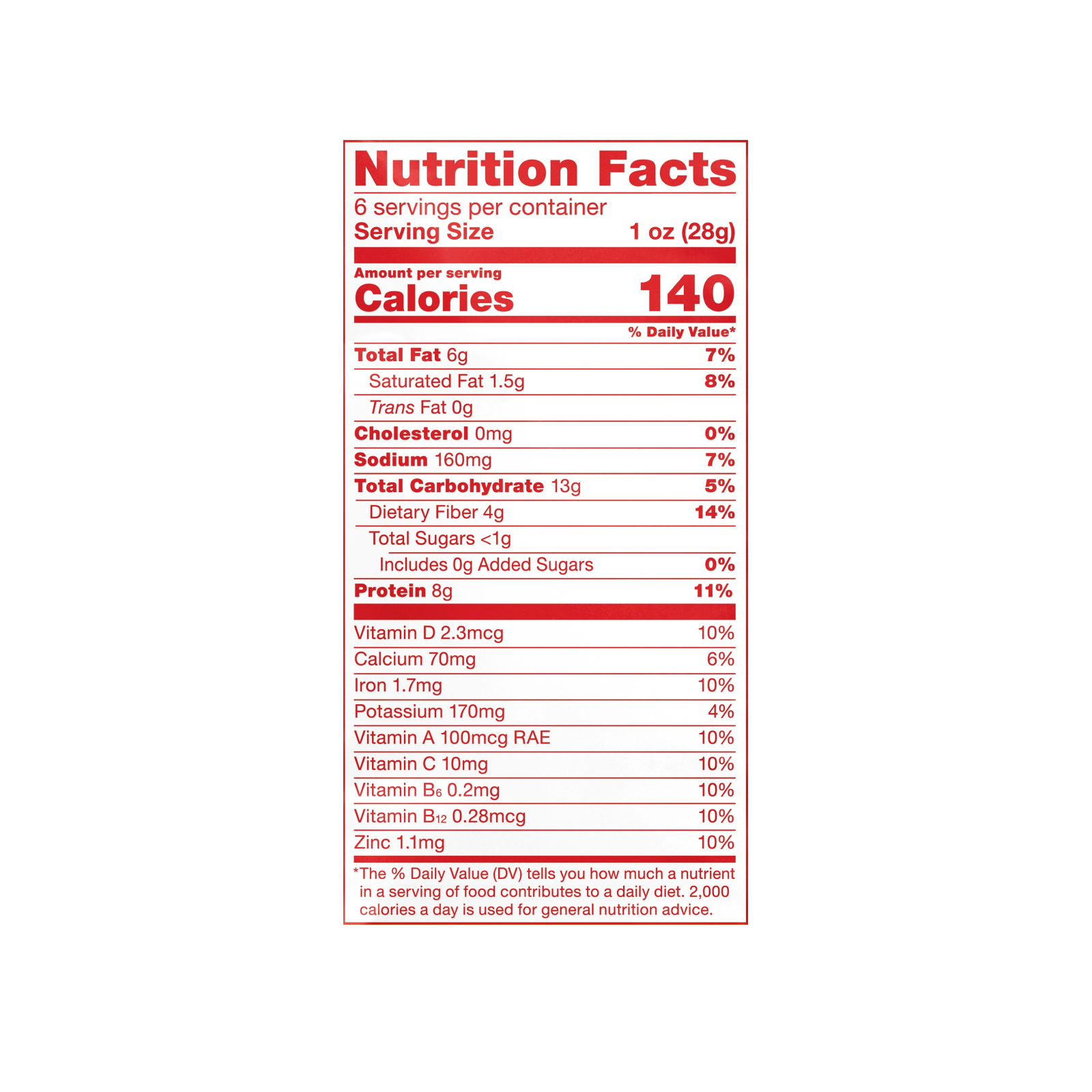 Late Night Pizza Nutrition Facts- allergy-friendly, plant based and non-GMO